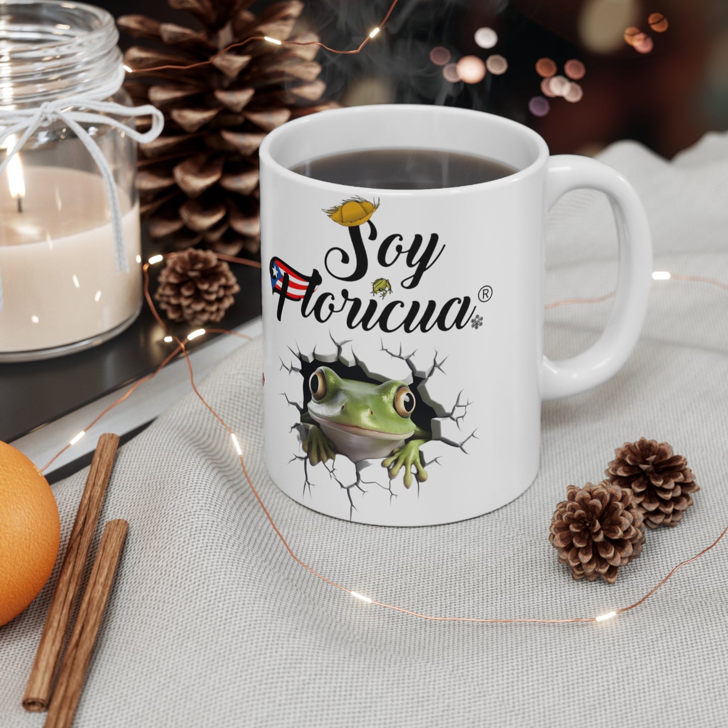 SOY FLORICUA REGISTERED MARK COQUI MUG - 3D MUGS - MUGSCITY - Free Shipping