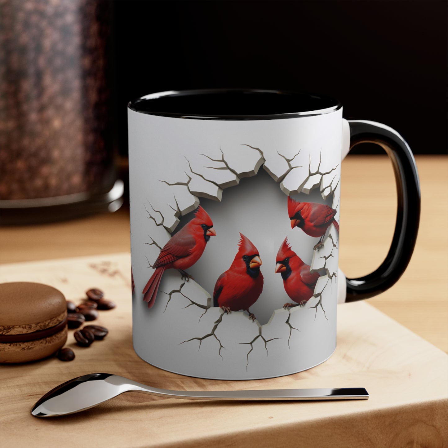 CARDINAL MUG - Cardinals Mugs - Black, Red - Mugscity - Free Shipping