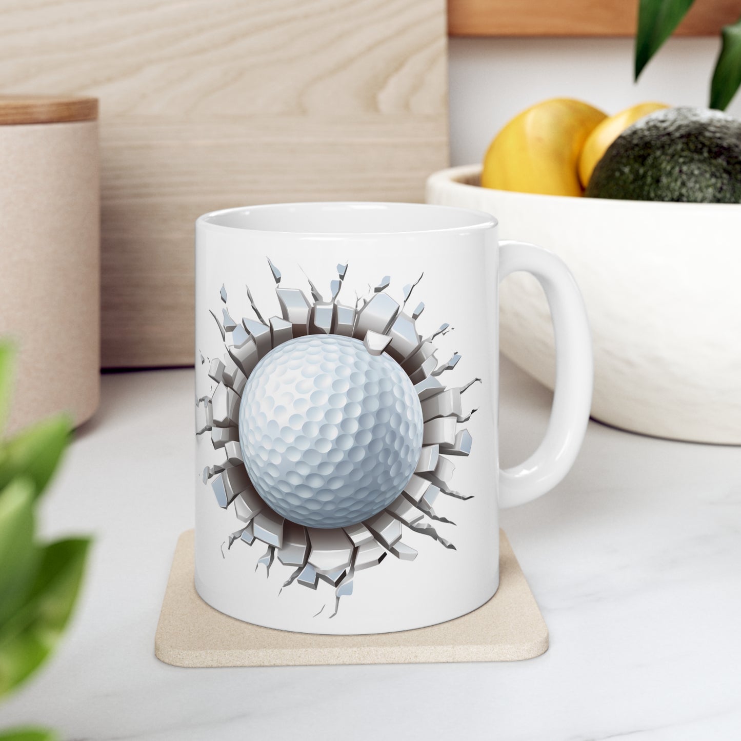 GOLF BALL IN HOLE 3D MUG - MUGSCITY - Free Shipping