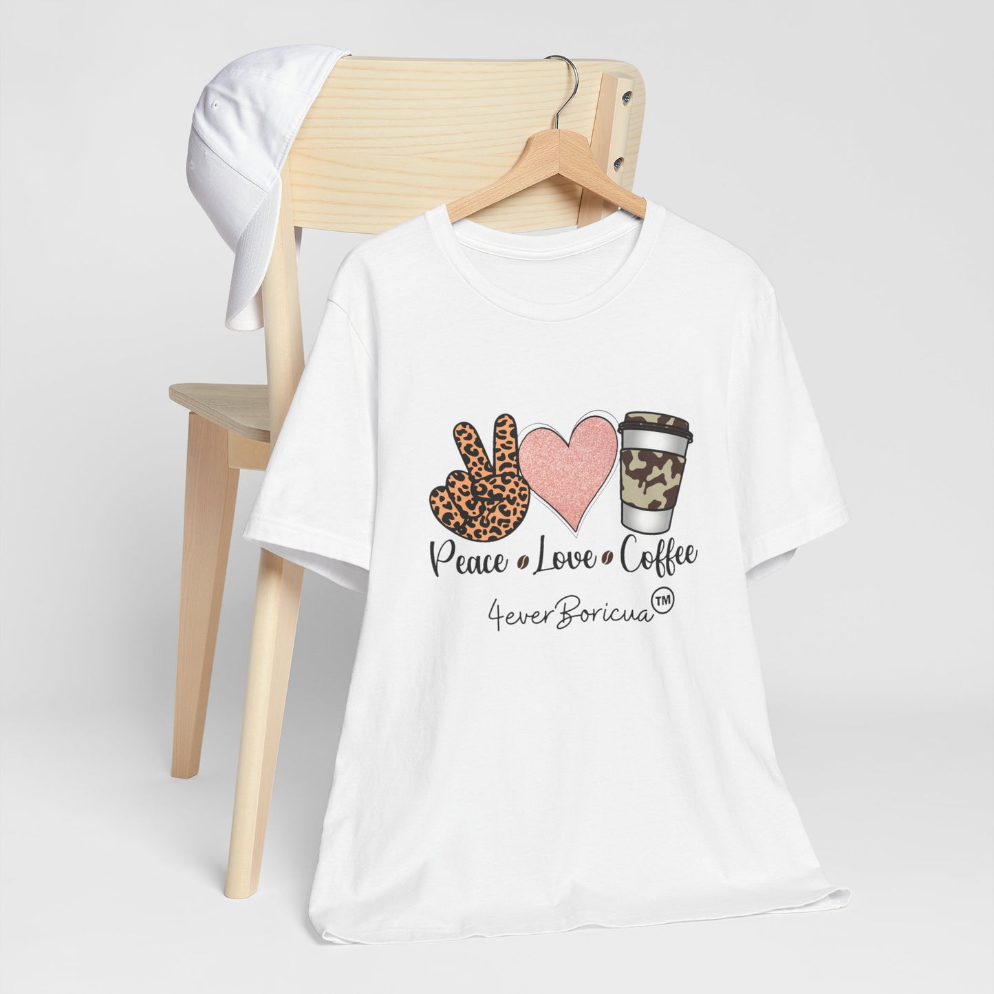 PEACE LOVE COFFEE Unisex Puerto Rico Boricua Shirt 4everBoricua™️