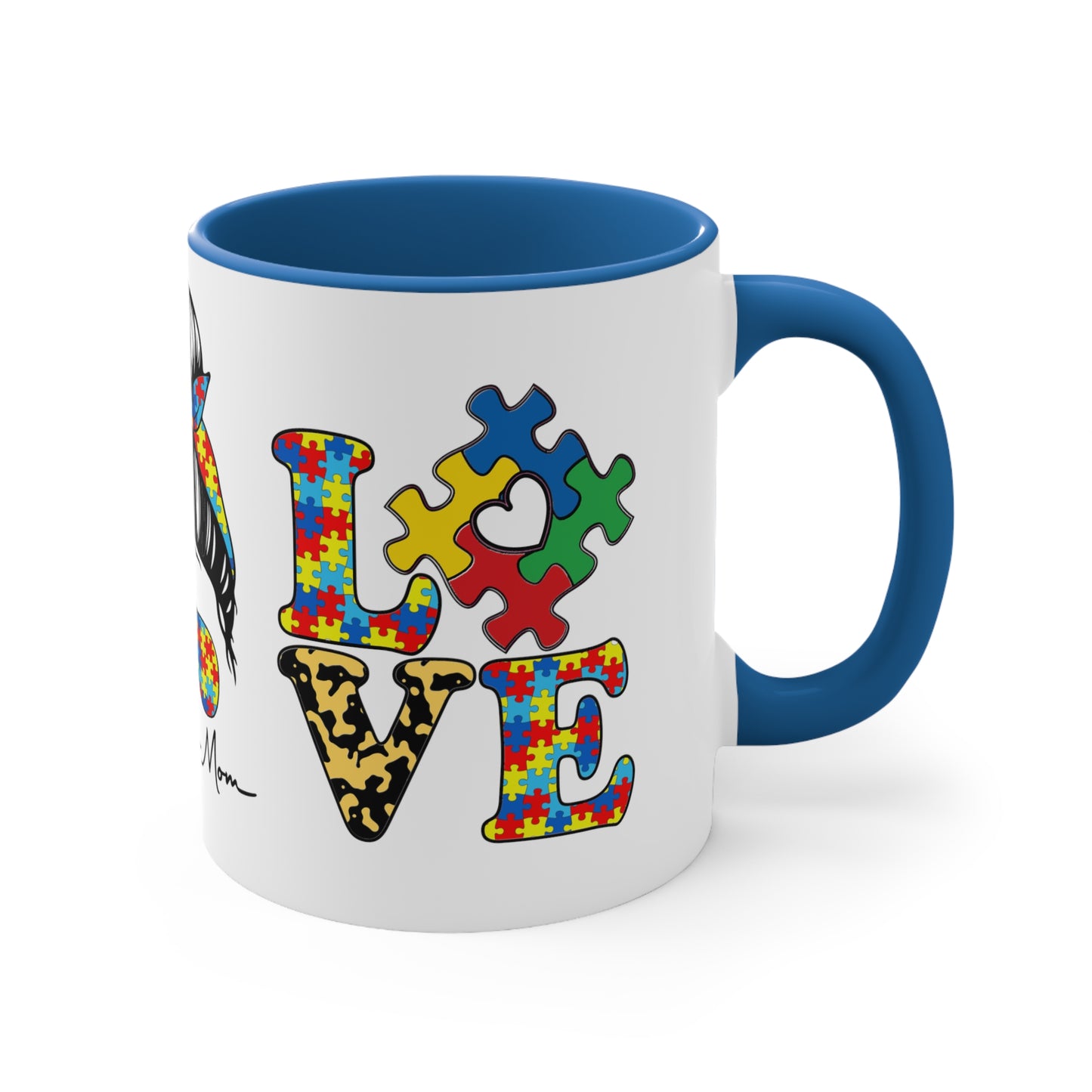 AUTISM MOM MUG - Different is Beautiful - Mugscity - Free Shipping - Red-Blue-Navy-Black-Pink