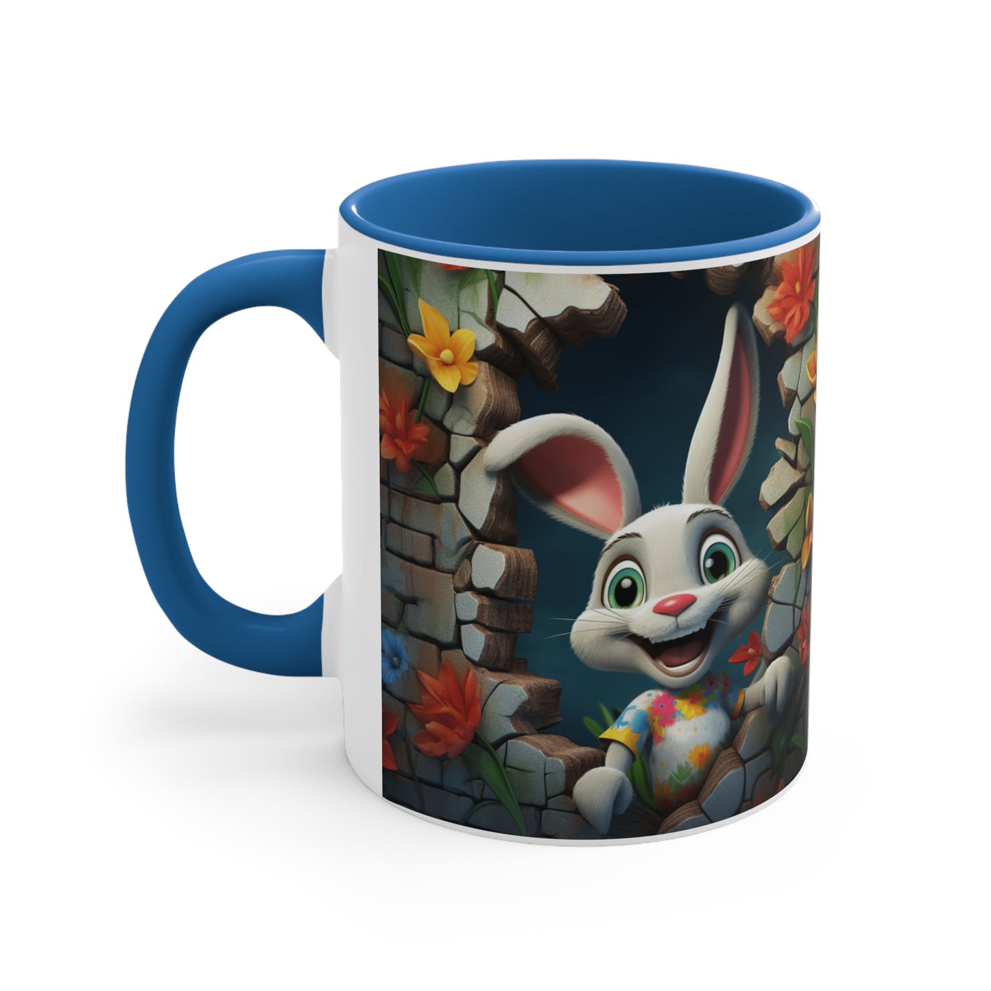 SMILING RABBIT MUG, 11oz - MUGSCITY - Free Shipping