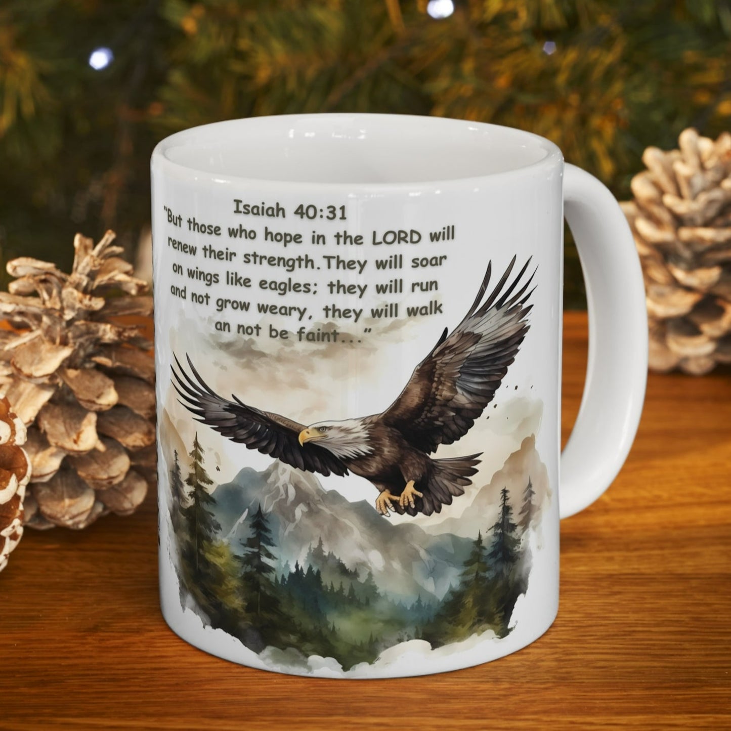 ISAIAH 40:31 MUG - NEW STRENGTHS - MUGSCITY - Free Shipping