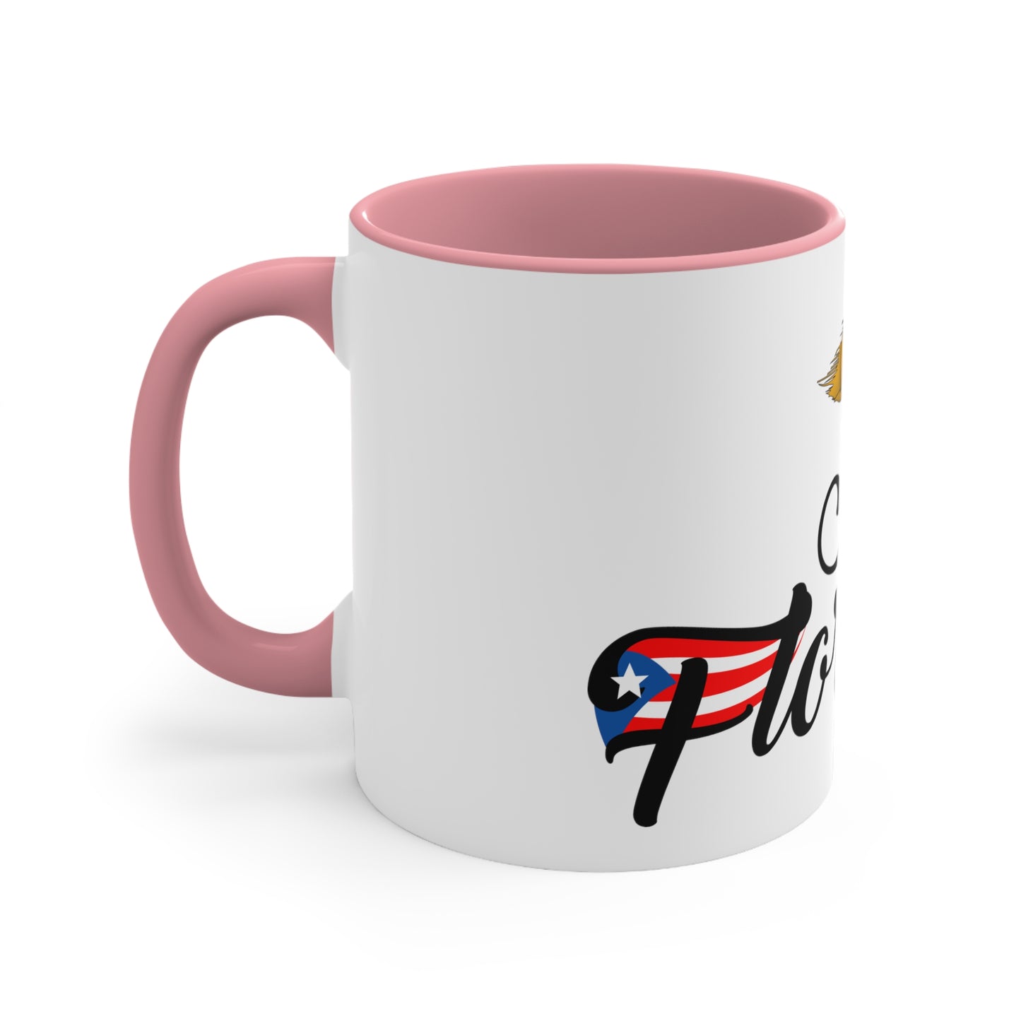 SOY FLORICUA® Trademark Official MUG - My Life and Heart is Between Puerto Rico and Florida - Mugscity