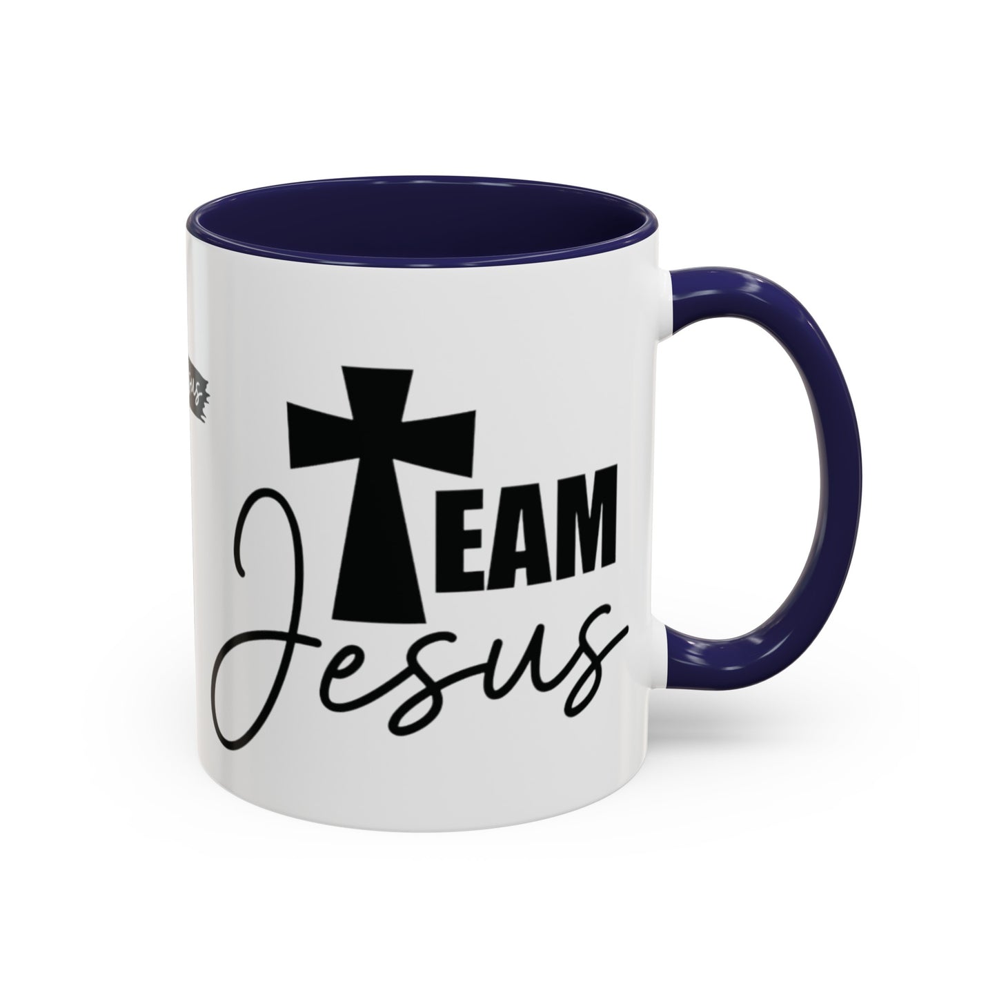 TEAM JESUS Mug 11oz. Coffee Cup - Black, Red, Pink, Light Blue and Navy