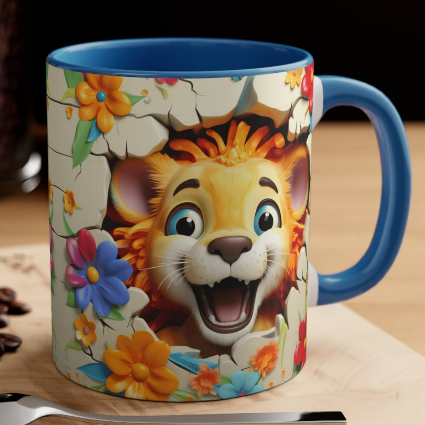 LION MUG - CHILDREN COLLECTION - MUGSCITY - Free Shipping