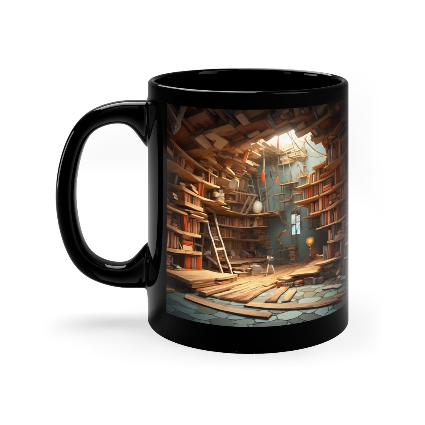 AMAZING LIBRARIES 3D MUGS #4 - MUGSCITY - Free Shipping