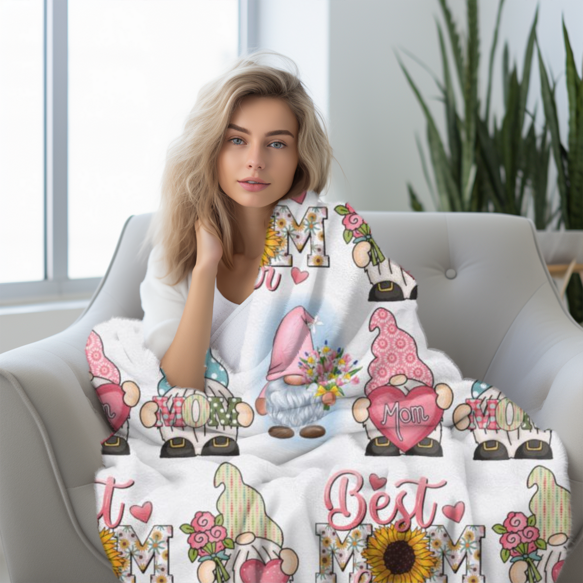 BEST MOM EVER BLANKET COZY SOFT 50X60 AND 60X80