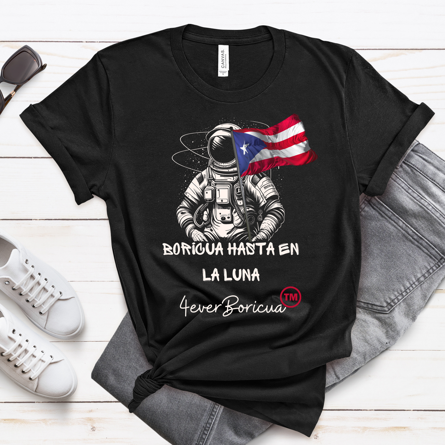 BORICUA HASTA EN LA LUNA Unisex Puerto Rico Shirt 4everBoricua™️