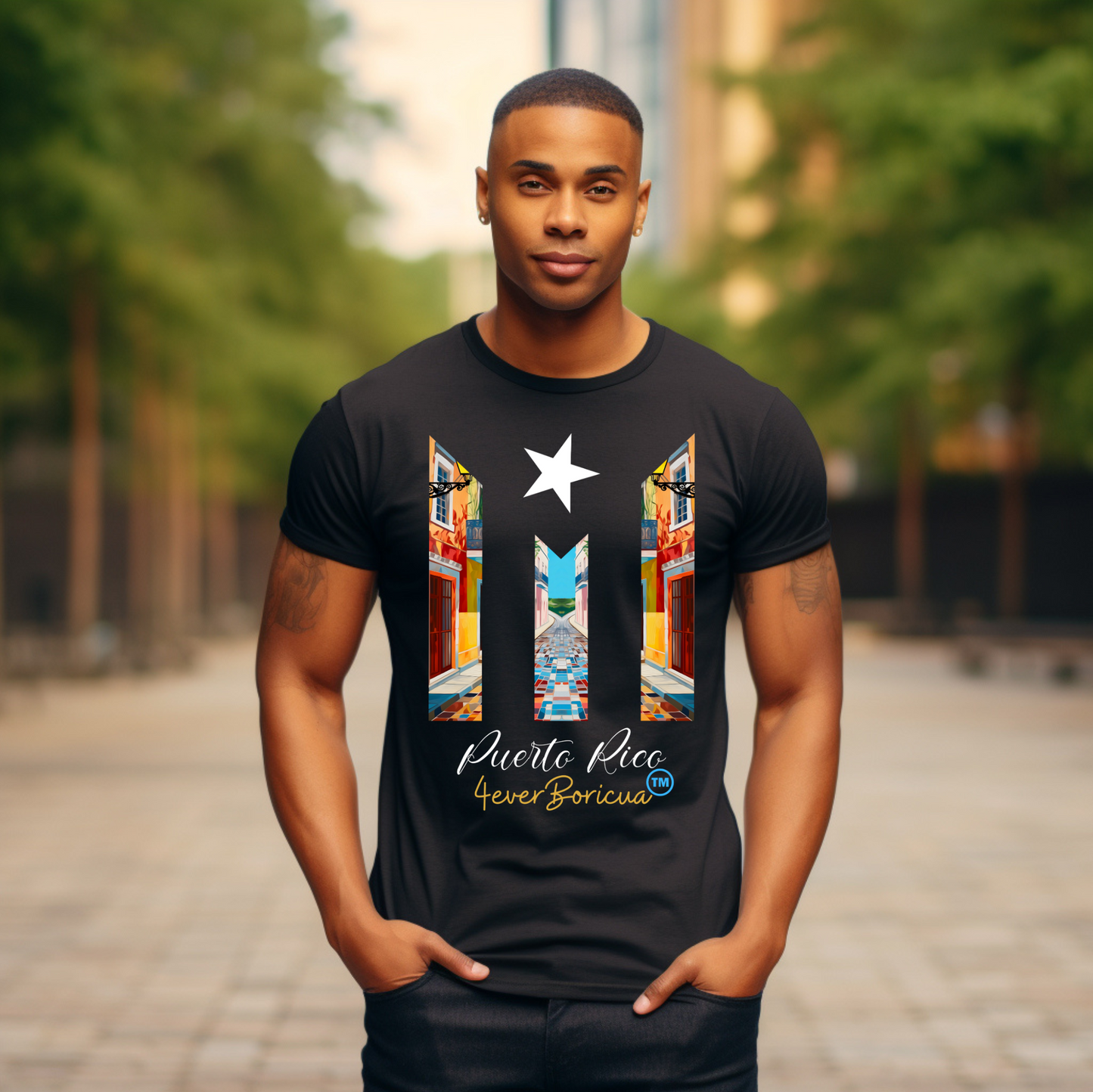 CAMISETA PR PUERTO RICO SHIRTS OLD SAN JUAN OSJ VIEJO SJ |4EVERBORICUA
