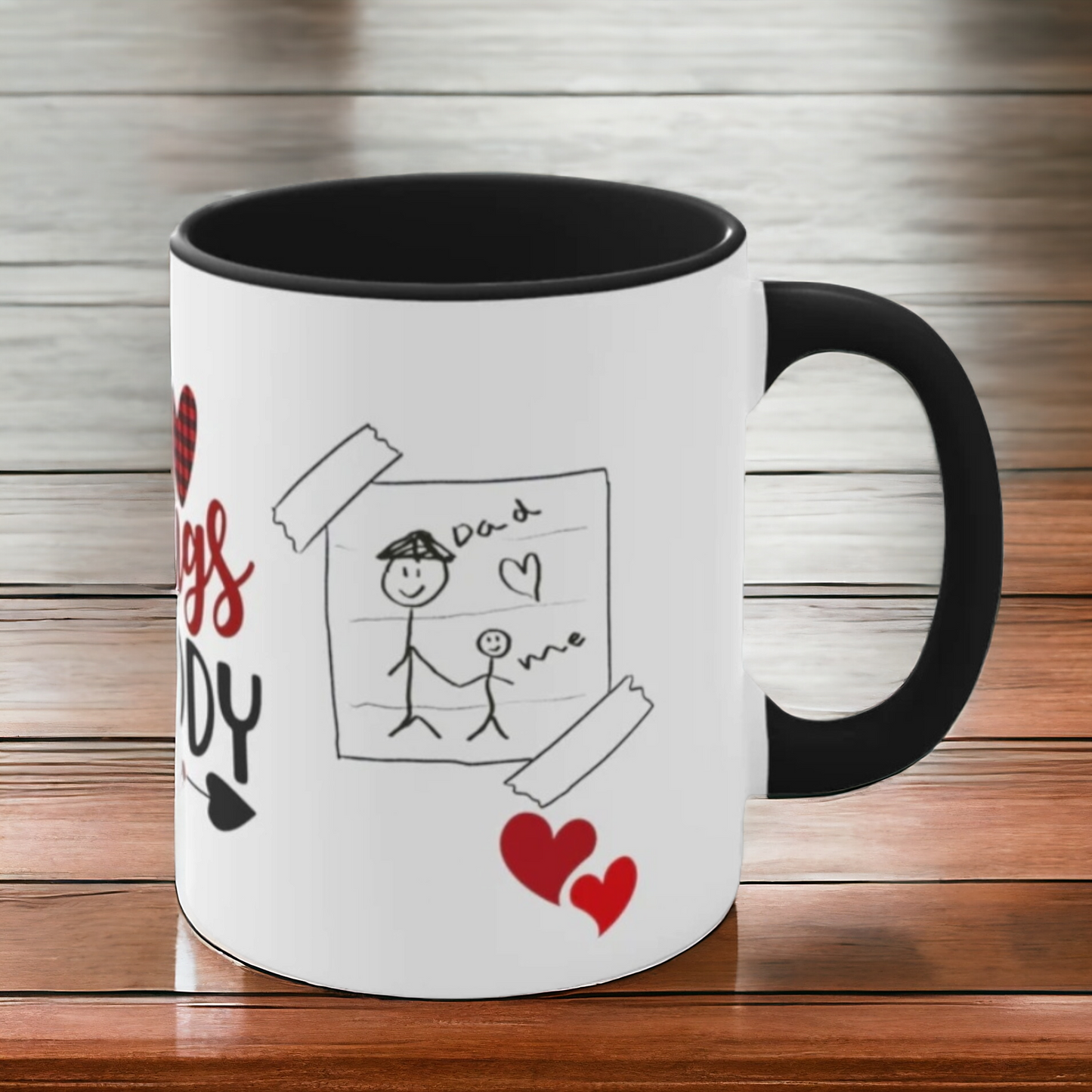 MY HEART Belongs to DAD Mug, Valentine's Day Gifts for Fathers, Father's Day Gifts, Gifts for Dad, Dad Coffee Mugs, Fathers Appreciation Gift