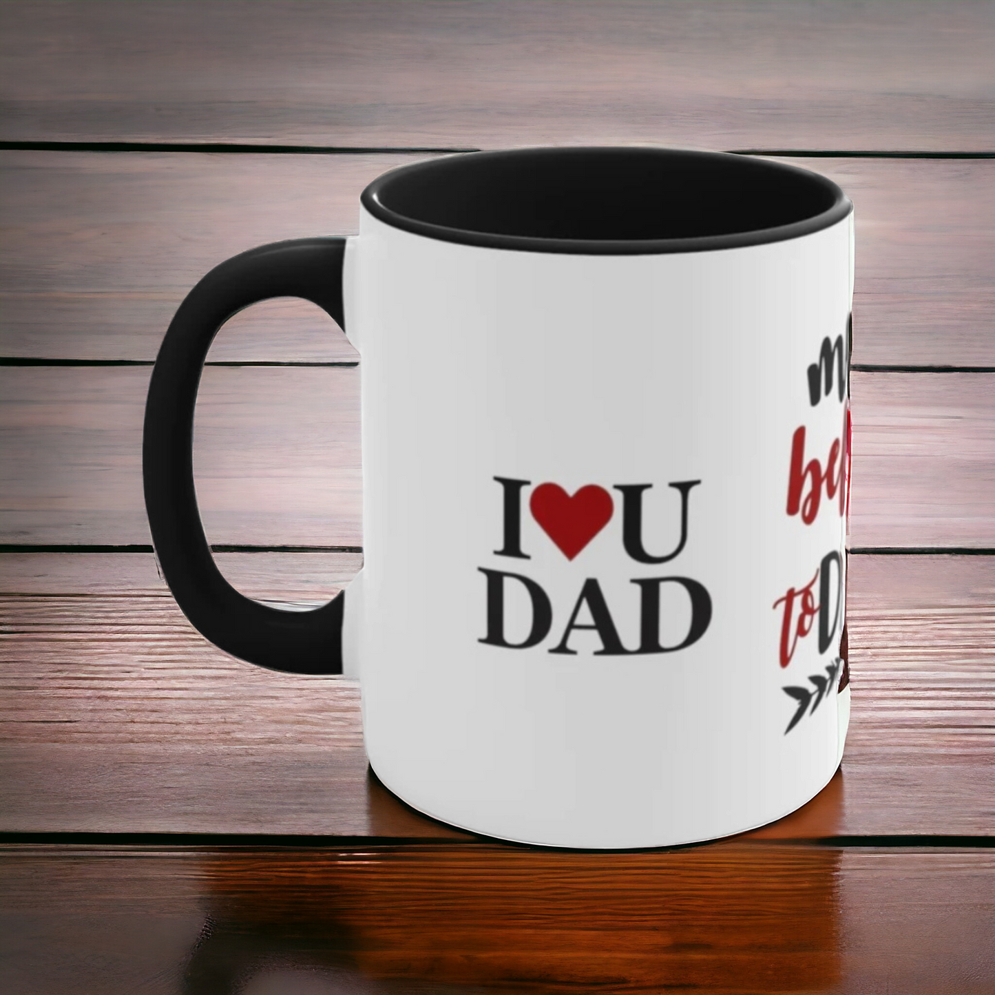 MY HEART Belongs to DAD Mug, Valentine's Day Gifts for Fathers, Father's Day Gifts, Gifts for Dad, Dad Coffee Mugs, Fathers Appreciation Gift