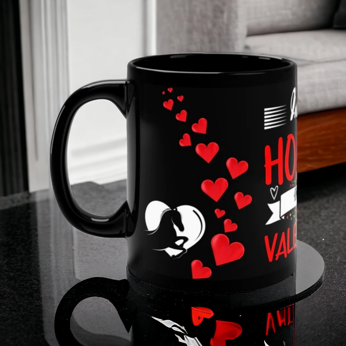 MY HORSE is my VALENTINE Mug - Valentines for Horse Lovers Coffee Mugs - Mugscity 23