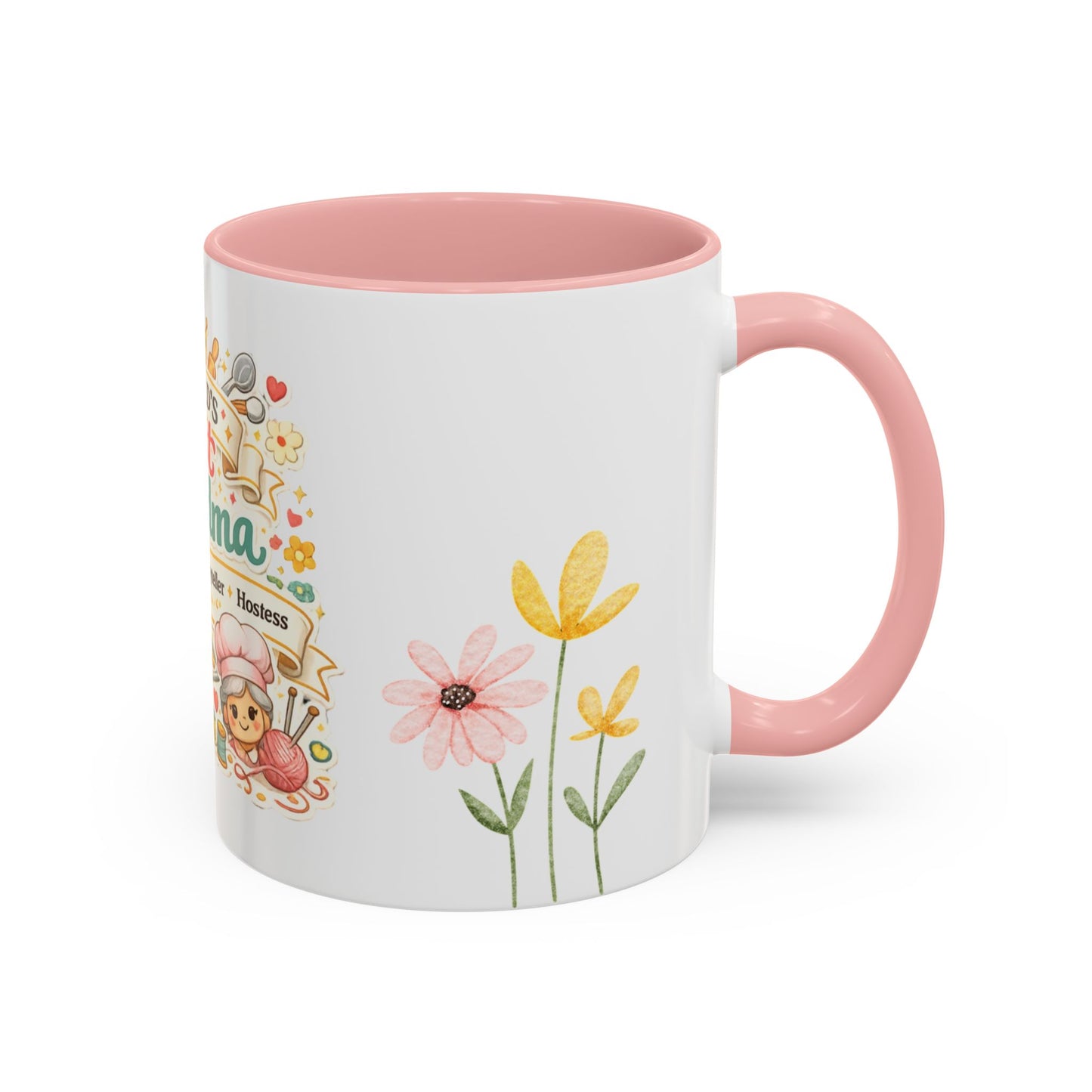 World's Best Grandma Accent Coffee Mug | Mother's Day Gift for Grandma | Grandma Gift Idea | Gifts for Grandmother Coffee Mugs Cups