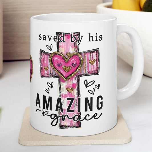 Amazing Grace Love Ceramic Cup Coffee Mug MUGSCITY 11oz. Free Shipping!