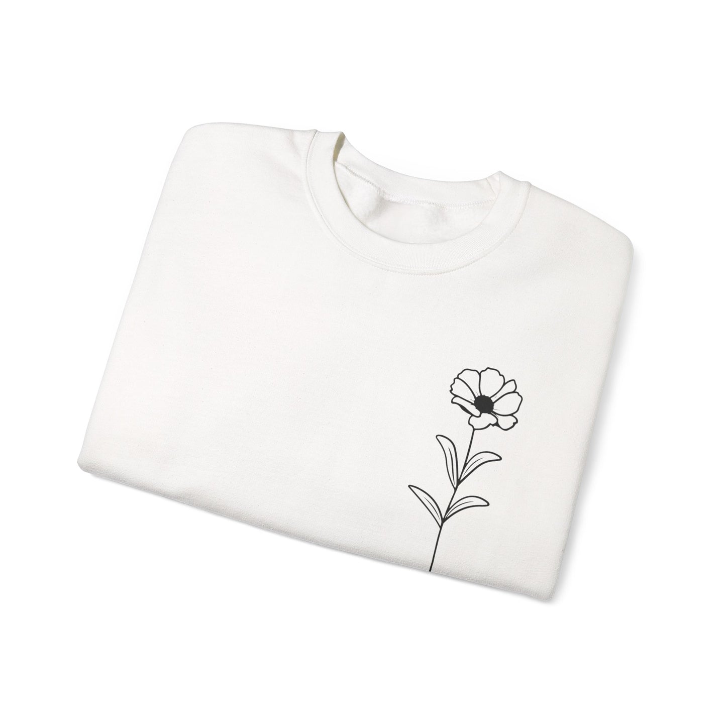 FLOWER TO MOM Sweatshirt | Mother Sweatshirt Crewneck - White, Blue, Pink