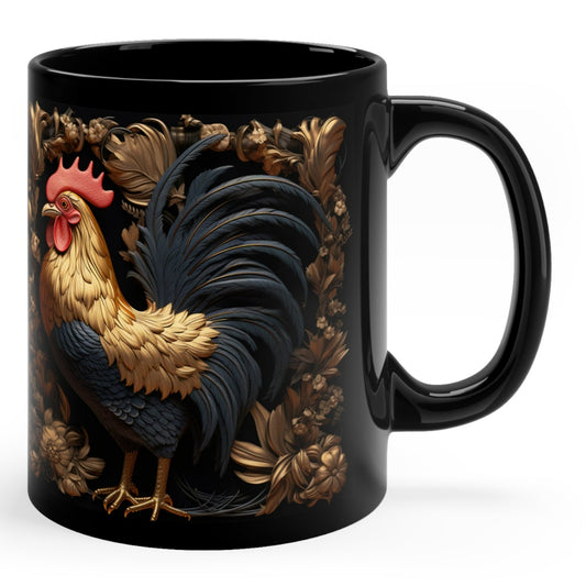 BEAUTIFUL AND ELEGANT ROOSTER MUG - 3D MUGS - MUGSCITY - Free Shipping