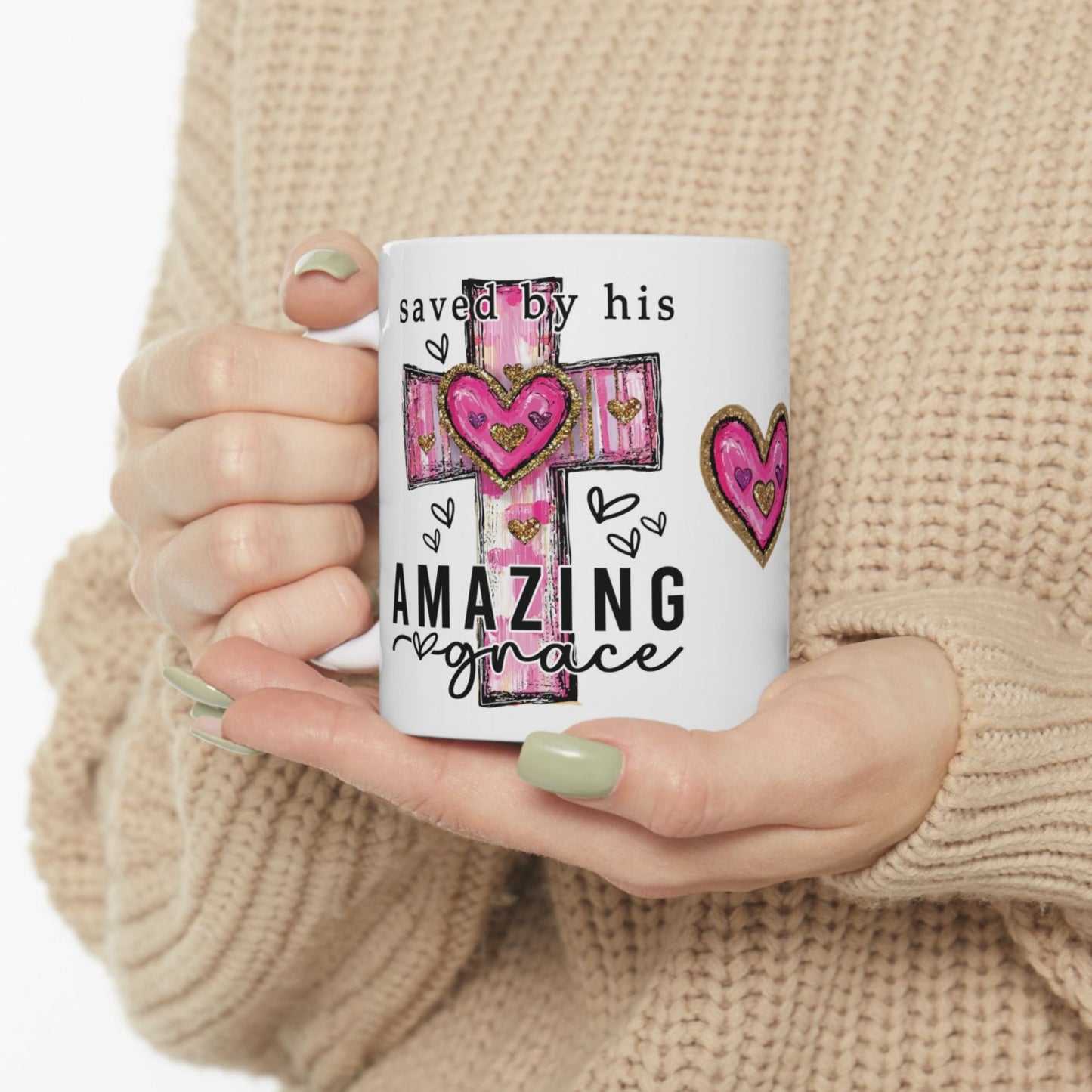 Amazing Grace Love Ceramic Cup Coffee Mug MUGSCITY 11oz. Free Shipping!