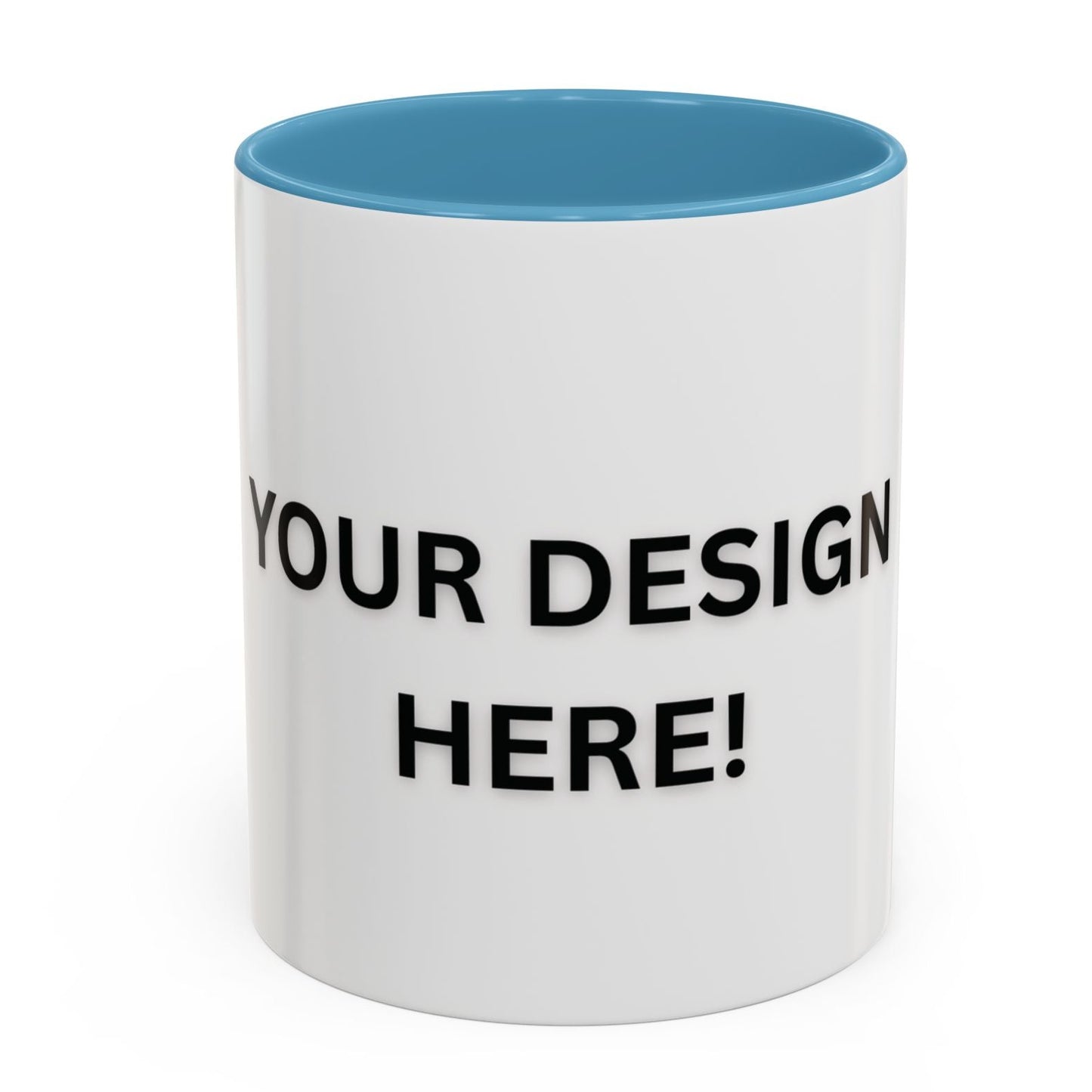 Personalized Different Colors Accent Mug 11oz – Custom Coffee Cup | MUGSCITY23