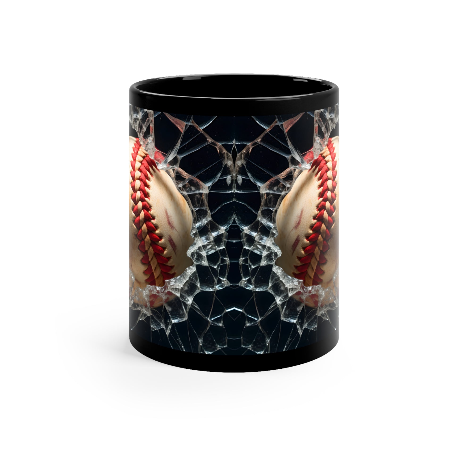 3D Vintage Baseball Mug, 3D Cracked Hole Baseball Mug, 3D Mug Design 11oz  and 15oz