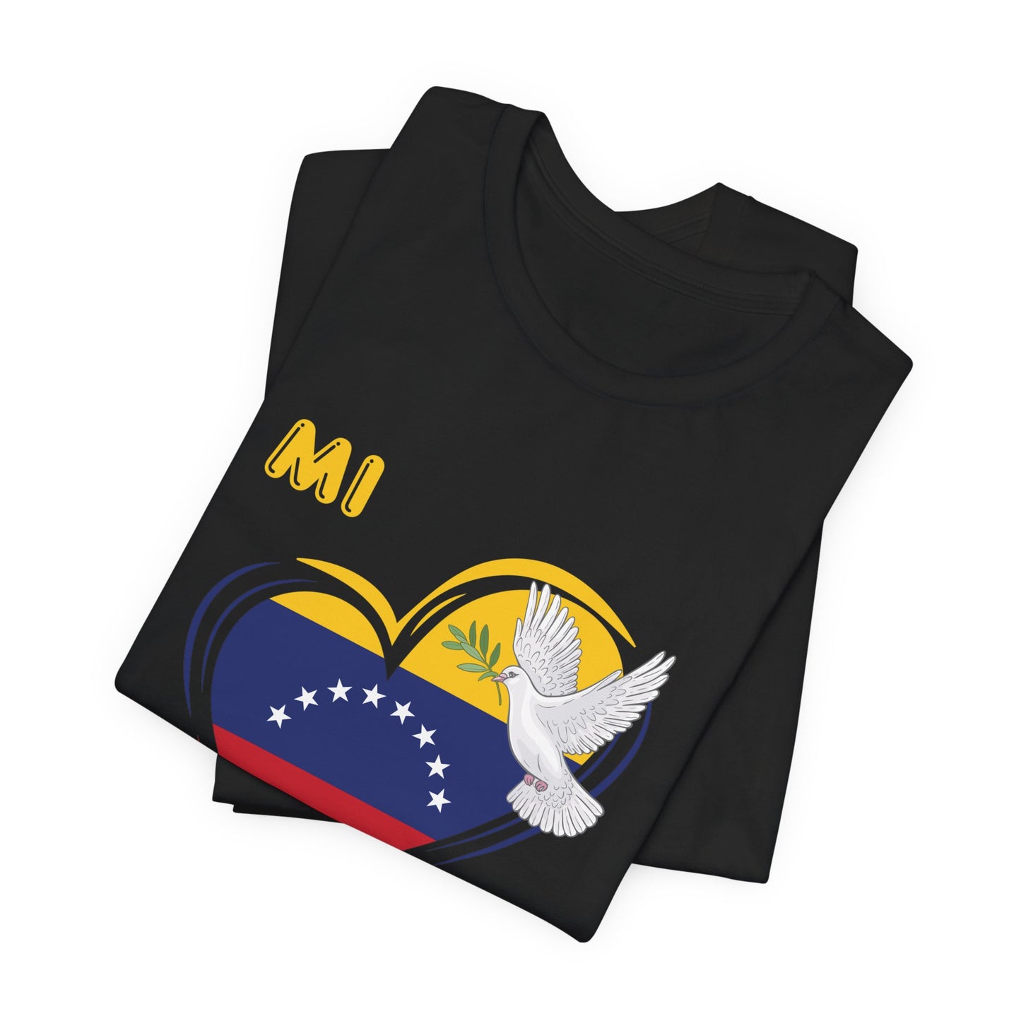 MI CORAZON CON VENEZUELA PAZ Unisex Camisa Camiseta Tee T-Shirt Free Shipping