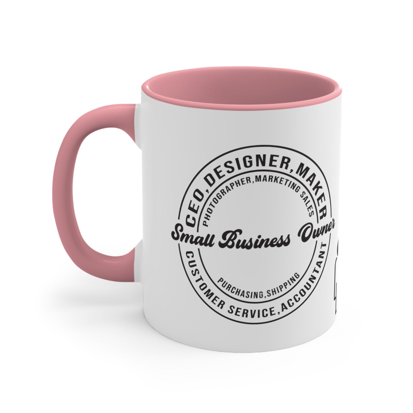 SMALL BUSINESS OWNER MUG - MUGSCITY - Available in Red, Black, Blue, Navy and Pink - Free Shipping