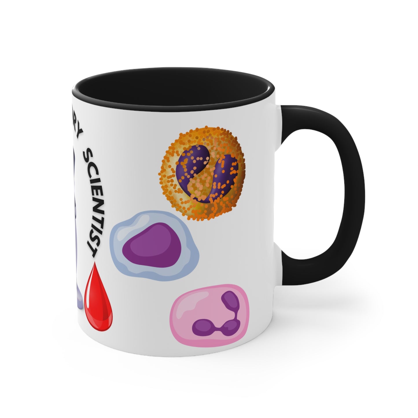 MEDICAL LABORATORY SCIENTIST MUG - Available with red or black accents -MUGSCITY - Free Shipping