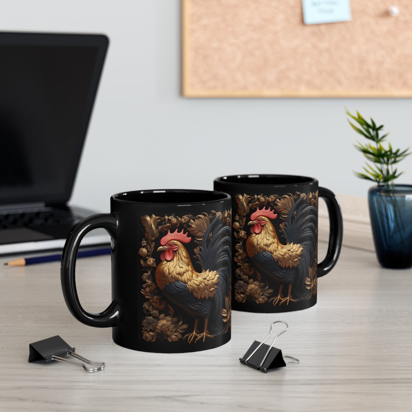 BEAUTIFUL AND ELEGANT ROOSTER MUG - 3D MUGS - MUGSCITY - Free Shipping