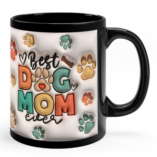 BEST DOG MOM MUG - 3D MUGS - MUGSCITY - Free Shipping