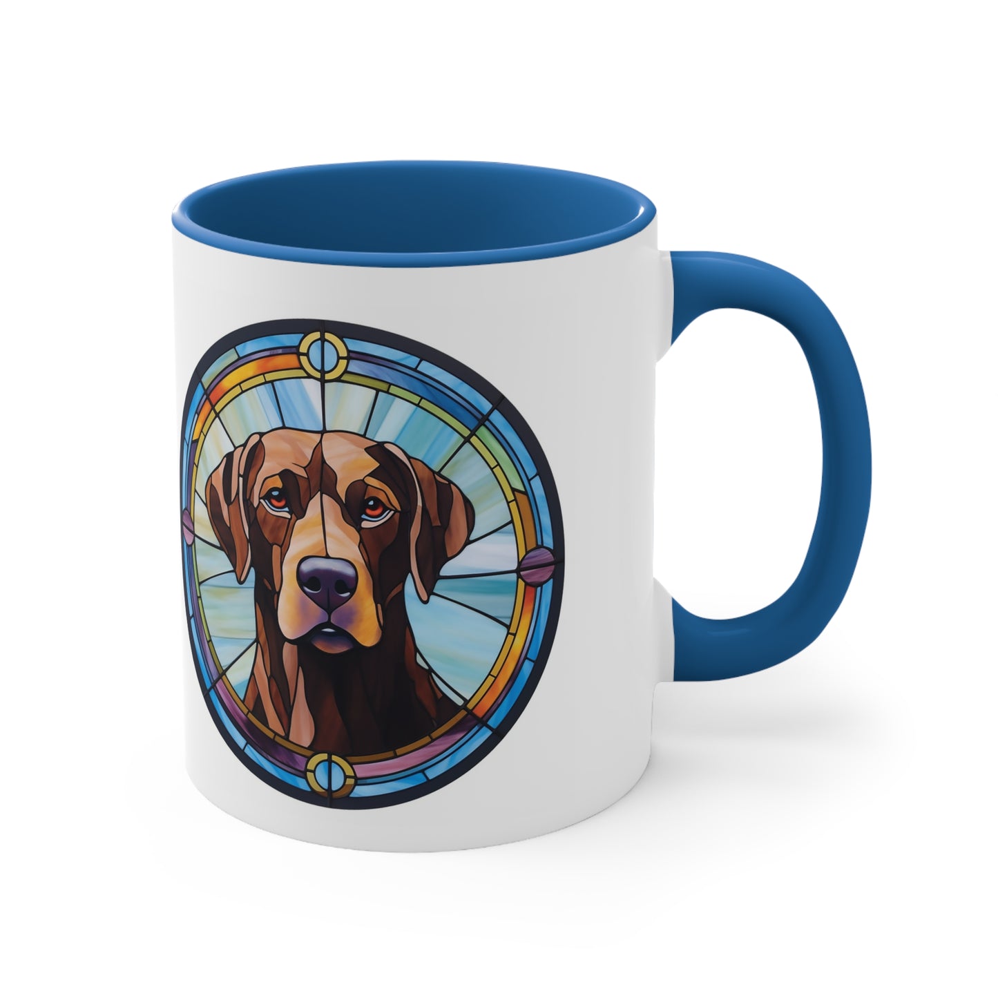 LABRADOR RETRIEVER MUG - Dog Breeds Mugs - Red, Black, Pink, Blue and Navy - Free Shipping