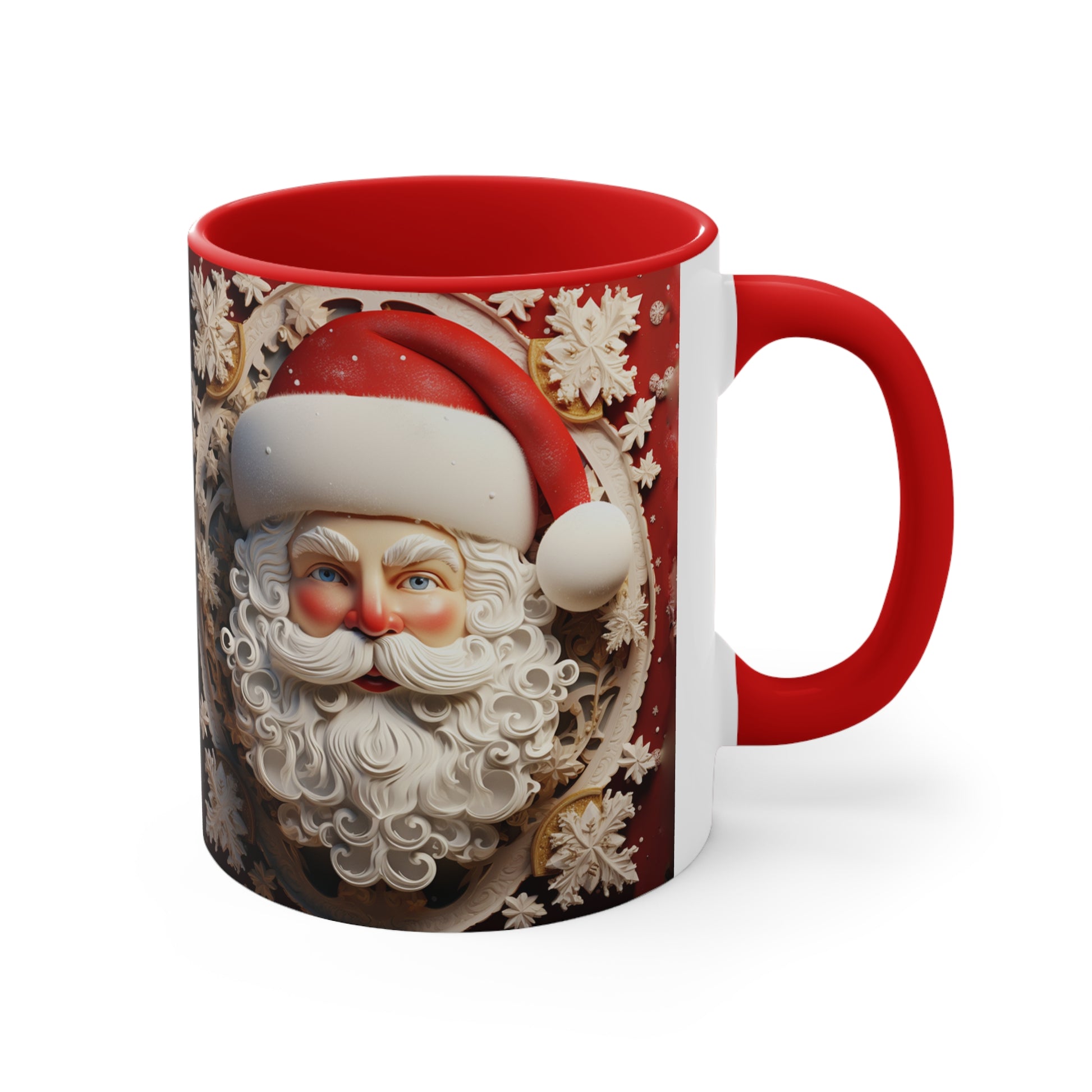 Large Christmas Coffee Mug Santa's Favorite. Red. Global Design