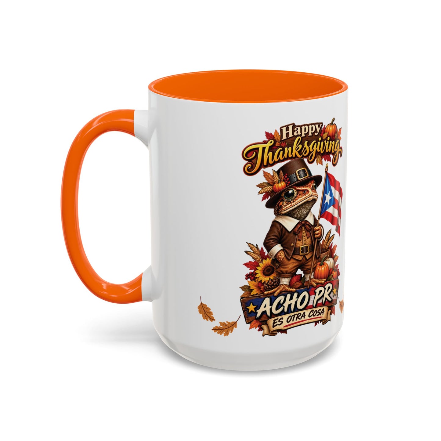 Happy Thanksgiving 15oz. Special Edition Mug | Sapo Concho Acho PR 4everboricua Exclusive Design | Puerto Rico Collection Mugs