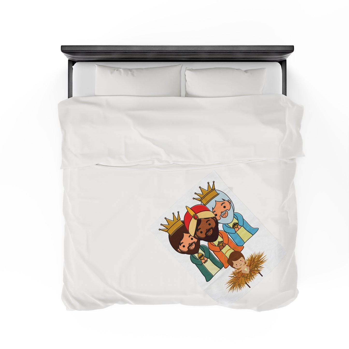 30 X 40 THREE KINGS WITH JESUS Cozy Throw Blanket Reyes Magos Free Shipping