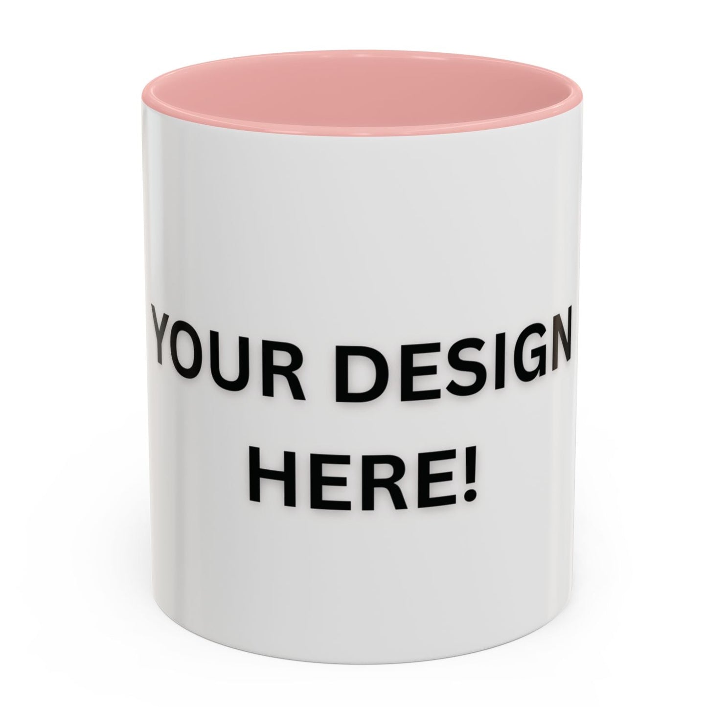 Personalized Different Colors Accent Mug 11oz – Custom Coffee Cup | MUGSCITY23
