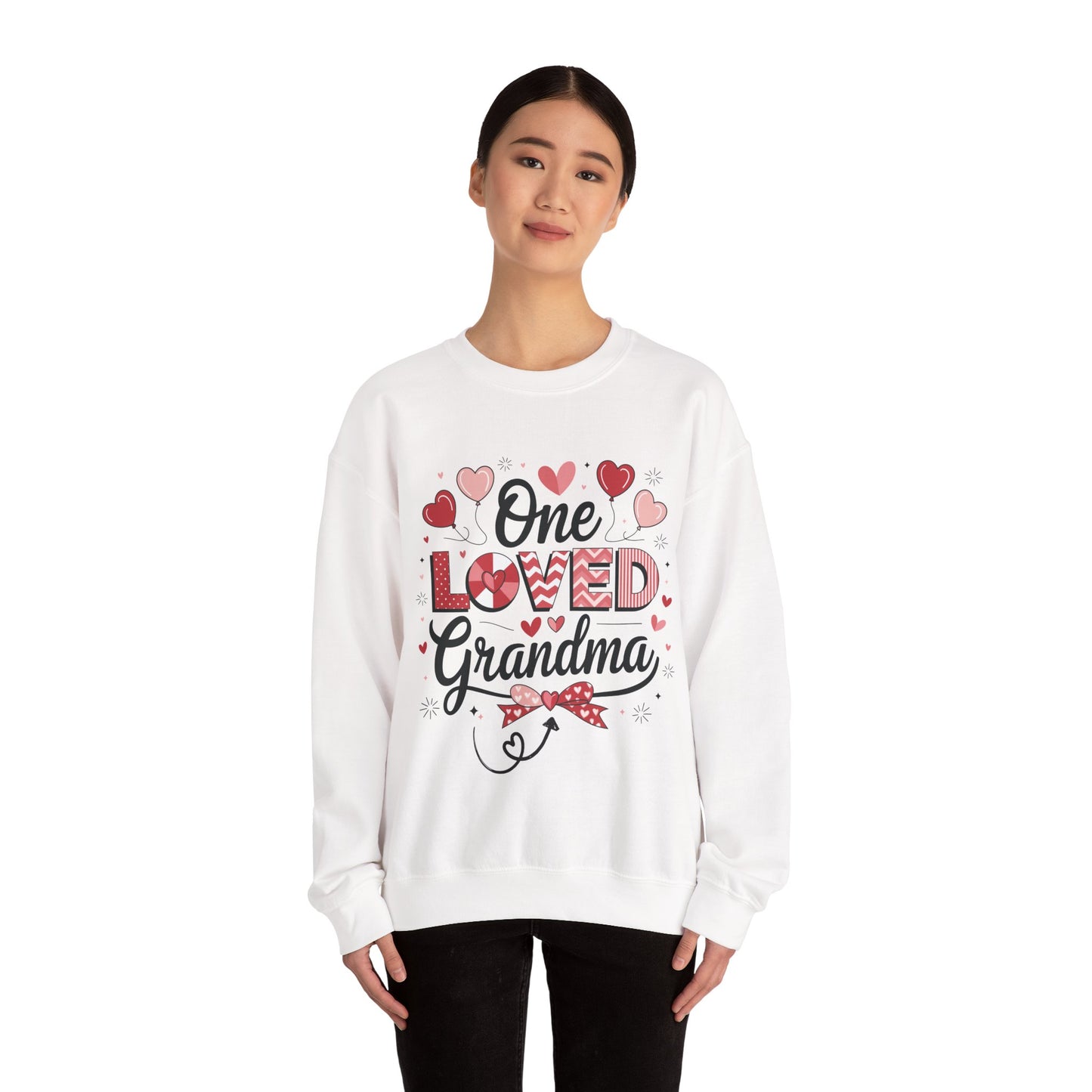 Loved Grandma Sweatshirt Crewneck | Grandma Sweatshirt for Valentine's Day | Gift for Grandma