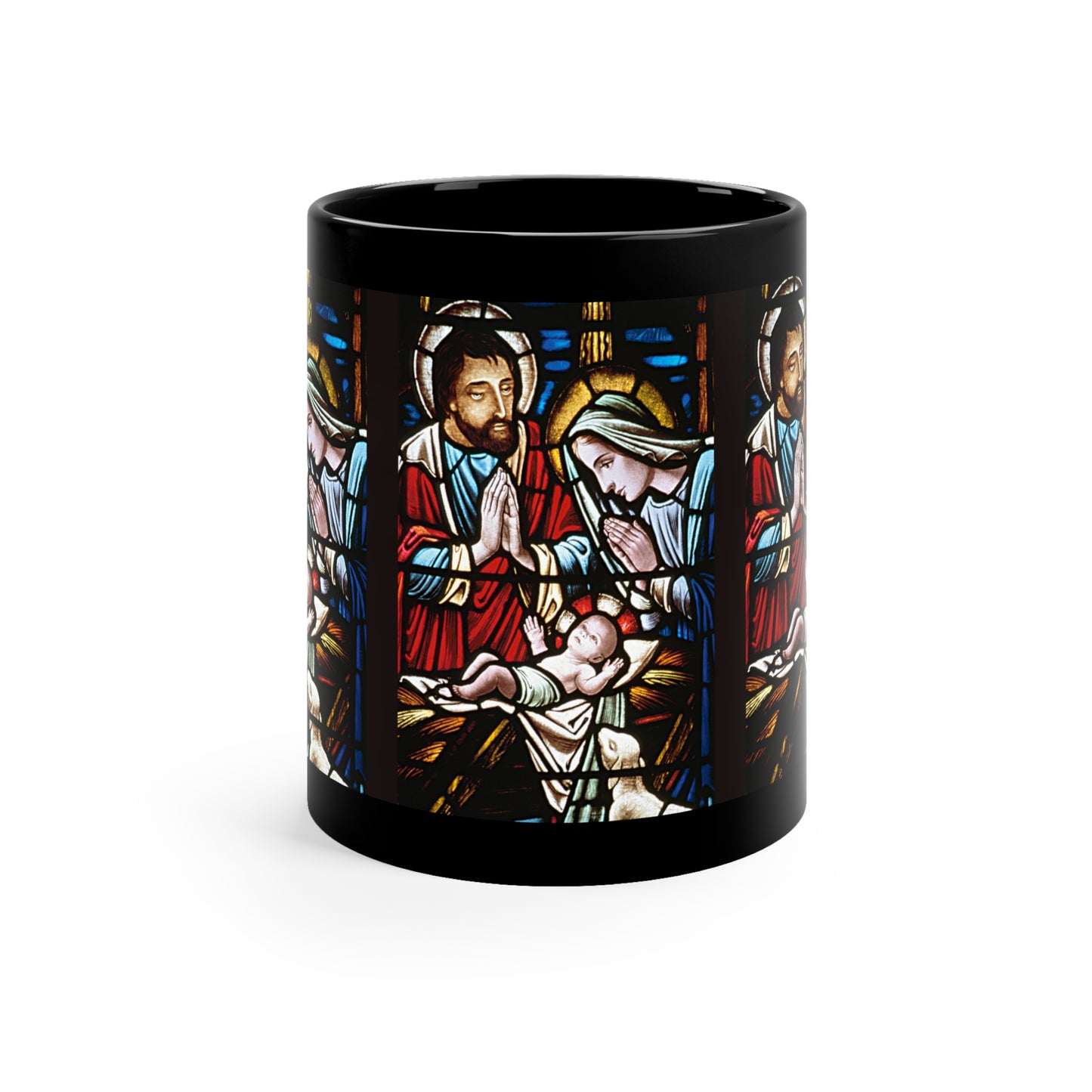 JESUS IS BORN Mug Maria Joseph Jesus Mug Christmas Original Mugs Nativity Birth of Jesus
