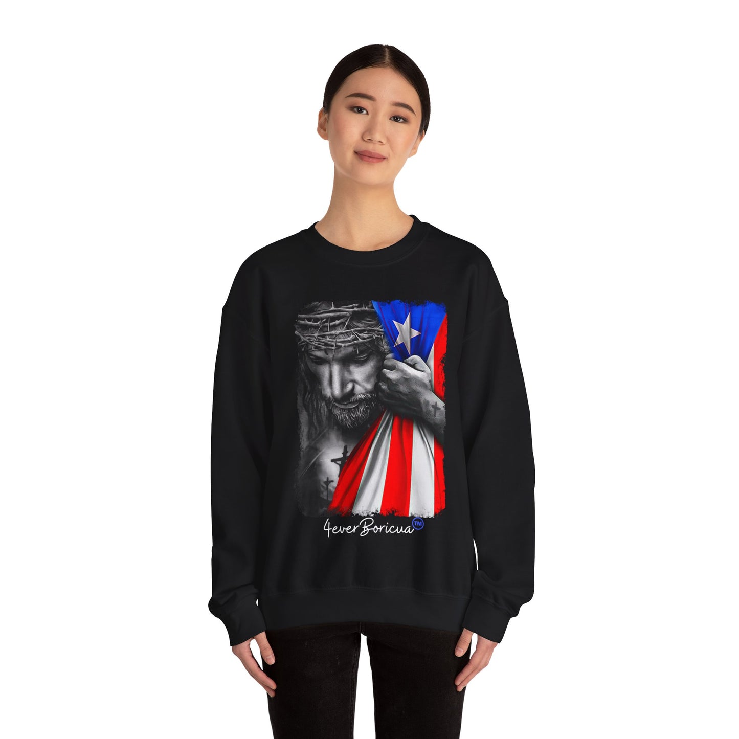 JESUS LOVES PR Puerto Rico Boricua Unisex Sweatshirt 4everBoricua™️