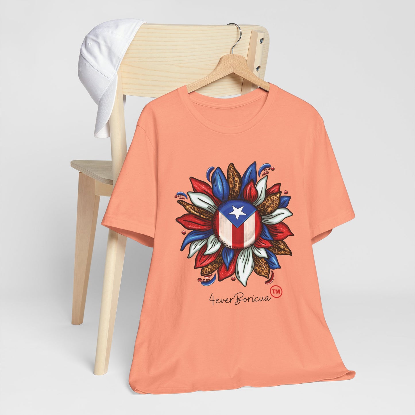 PUERTO RICAN BLOOMING FLAG Sunset Unisex Puerto Rico Boricua Shirt 4everBoricua™️