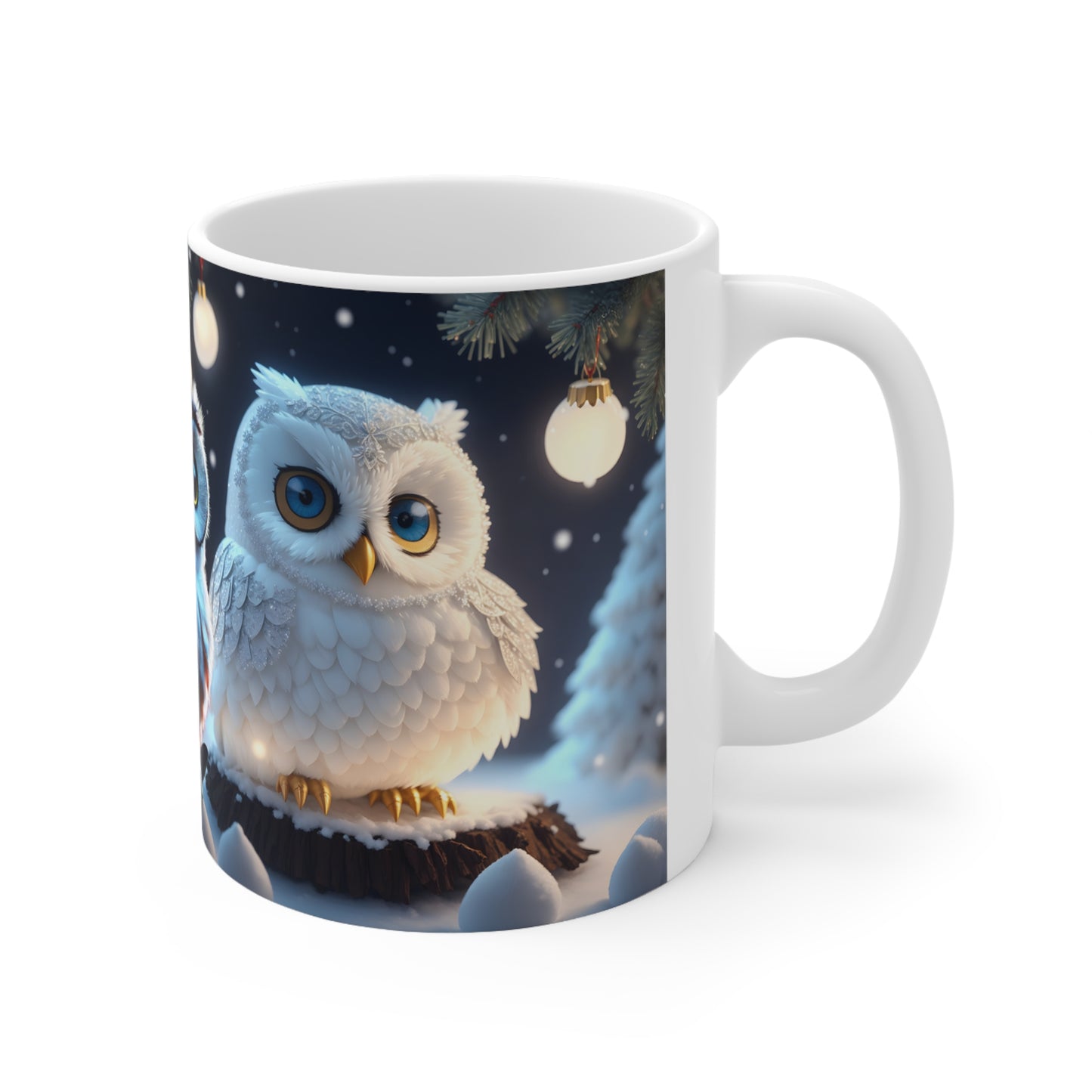 WHITE OWLS and BABY Owl Mug - Owls Lovers Mug - Mugscity - Free Shipping