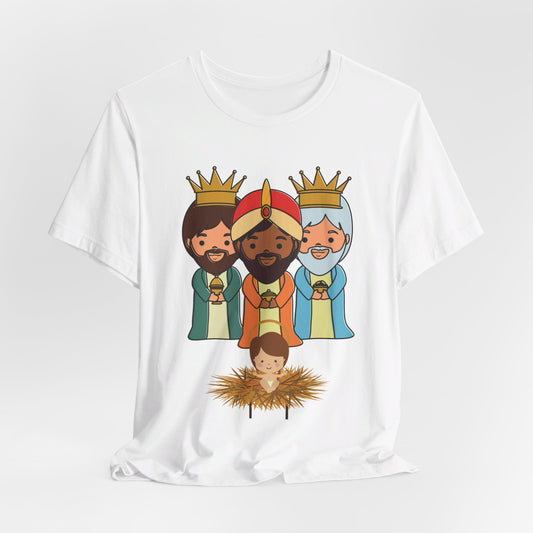 3 THREE KINGS WITH JESUS UNISEX SHIRT Sizes XS to 5XL Camiseta Reyes Magos Free Shipping