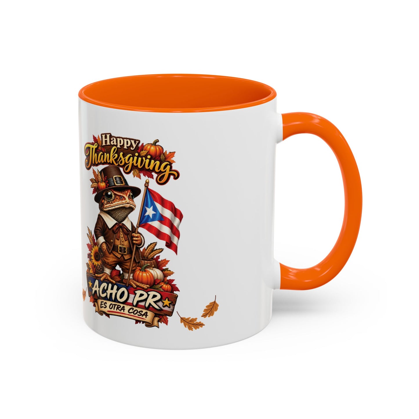 Happy Thanksgiving 11oz. Special Edition Mug | Sapo Concho Acho PR 4everboricua Exclusive Design | Puerto Rico Collection Mugs