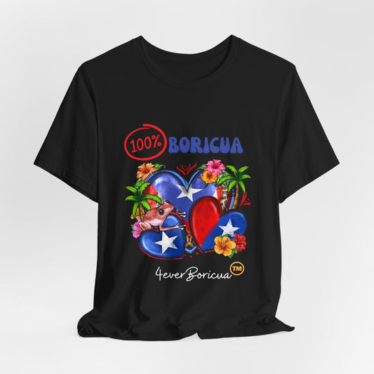 PUERTO RICO 100% Boricua Unisex Shirt 4everBoricua Shirts Puerto Rico Flag Coqui T-Shirts Sweater Puerto Rican Pride Gift Gifts Camisetas