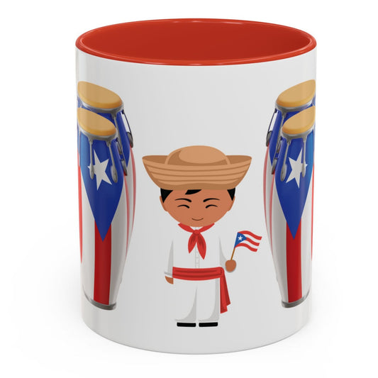 Puerto Rico Conga Mug | Jibarito Boricua Coffee Cup 11oz | MUGSCITY23