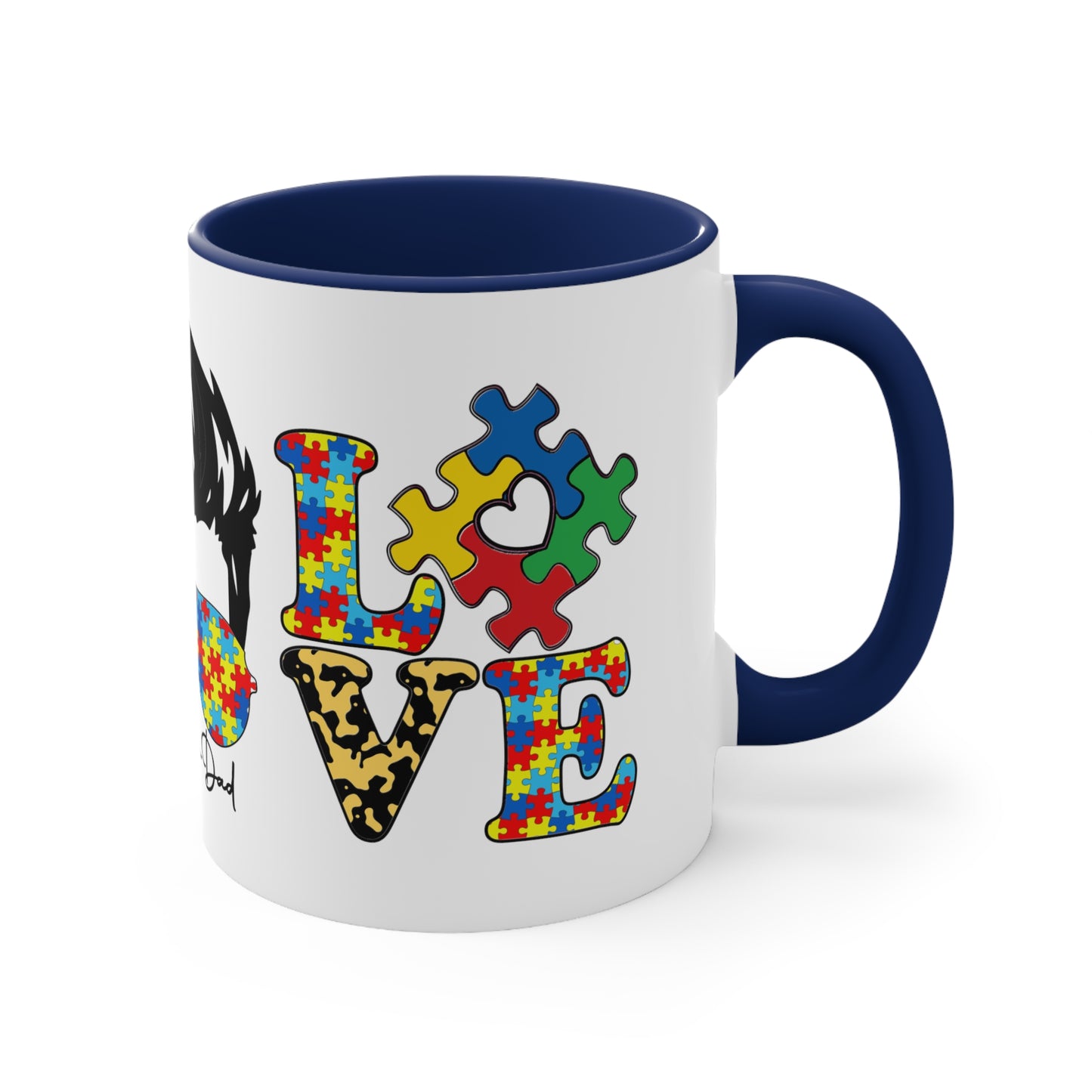 AUTISM DAD MUG - Different is Beautiful - Mugscity - Free Shipping - Red-Blue-Navy-Black