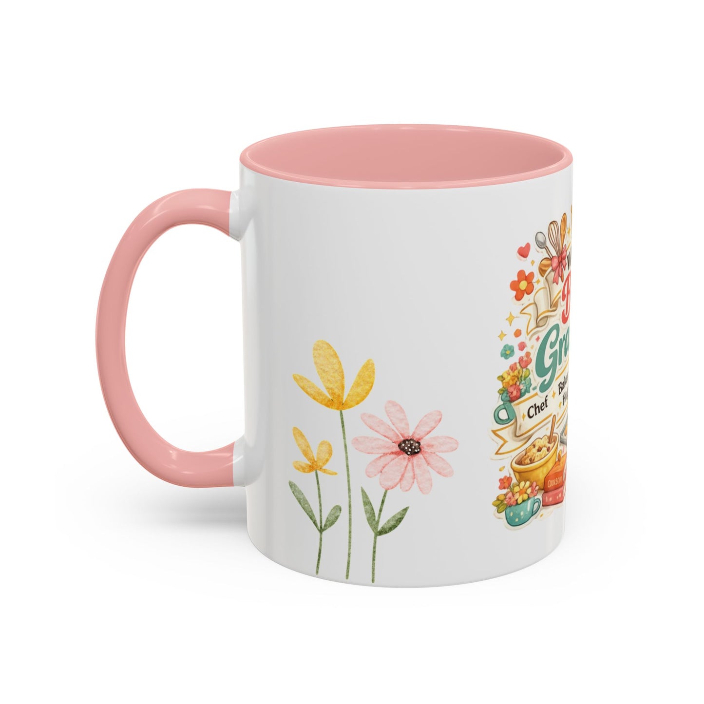 World's Best Grandma Accent Coffee Mug | Mother's Day Gift for Grandma | Grandma Gift Idea | Gifts for Grandmother Coffee Mugs Cups