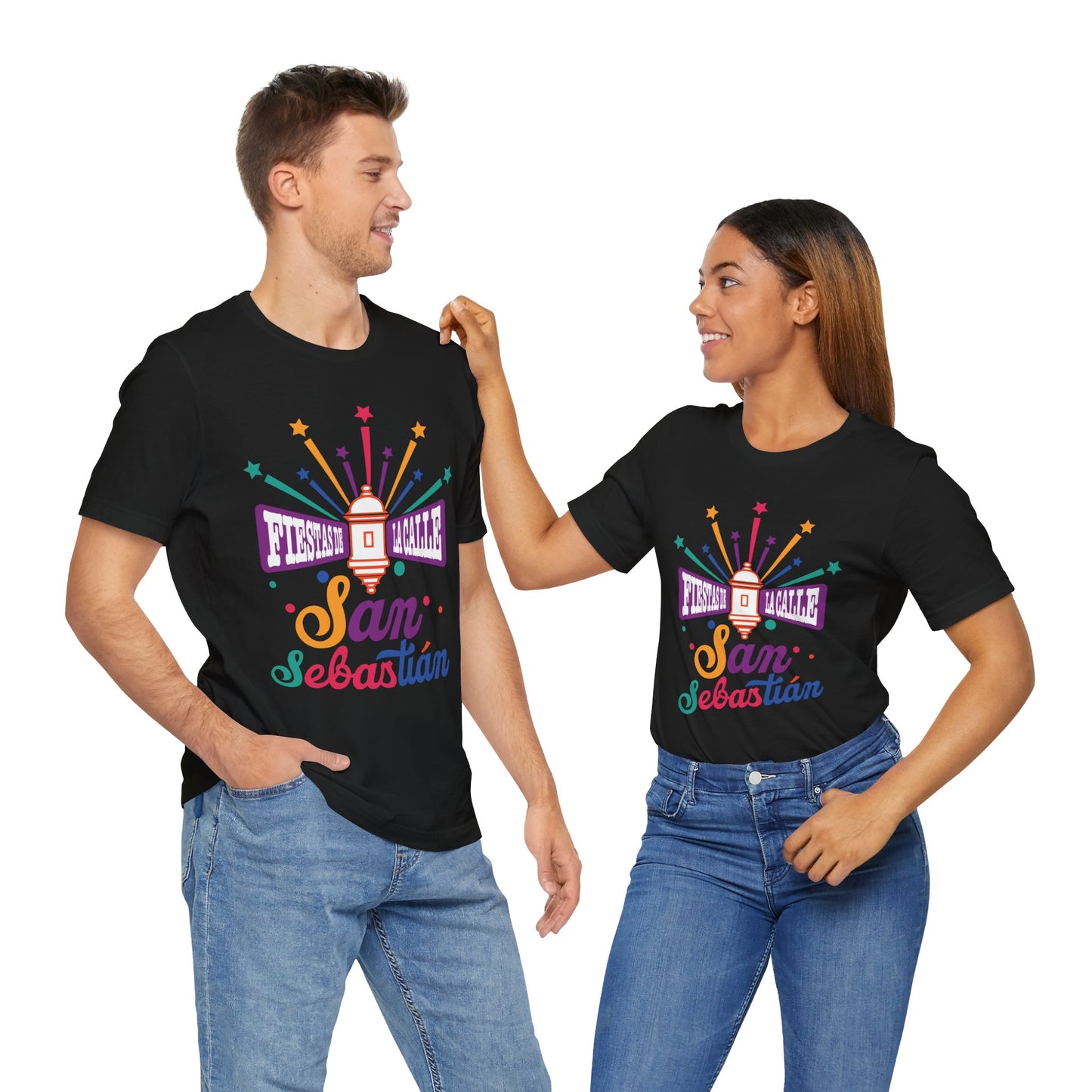 FIESTAS DE LA SANSE UNISEX TEE SHIRT SHIRTS CAMISETAS - FREE SHIPPING - Vibrant Colors