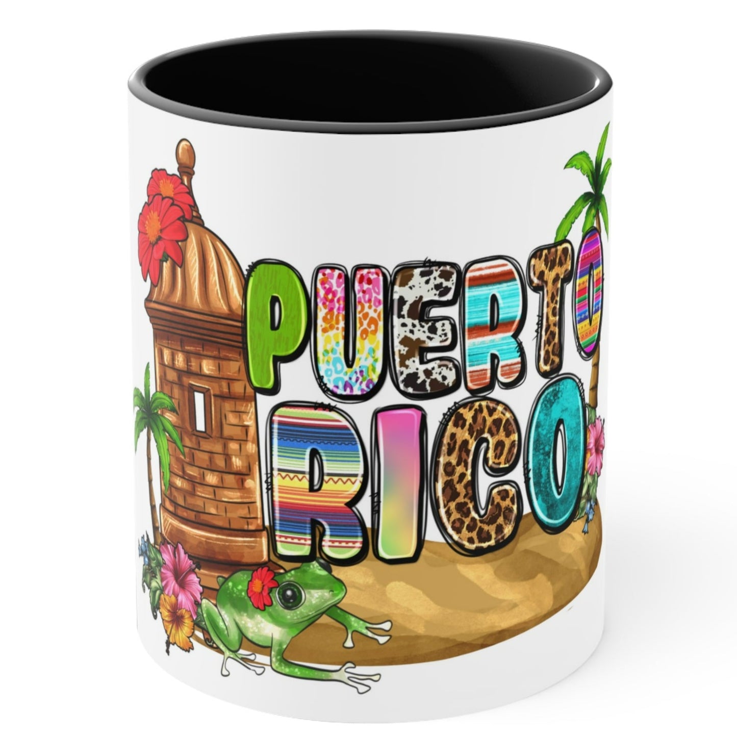 PUERTO RICO JIBARITOS Mug - MUSGCITY - Free Shipping - Accents in Red, Navy or Black