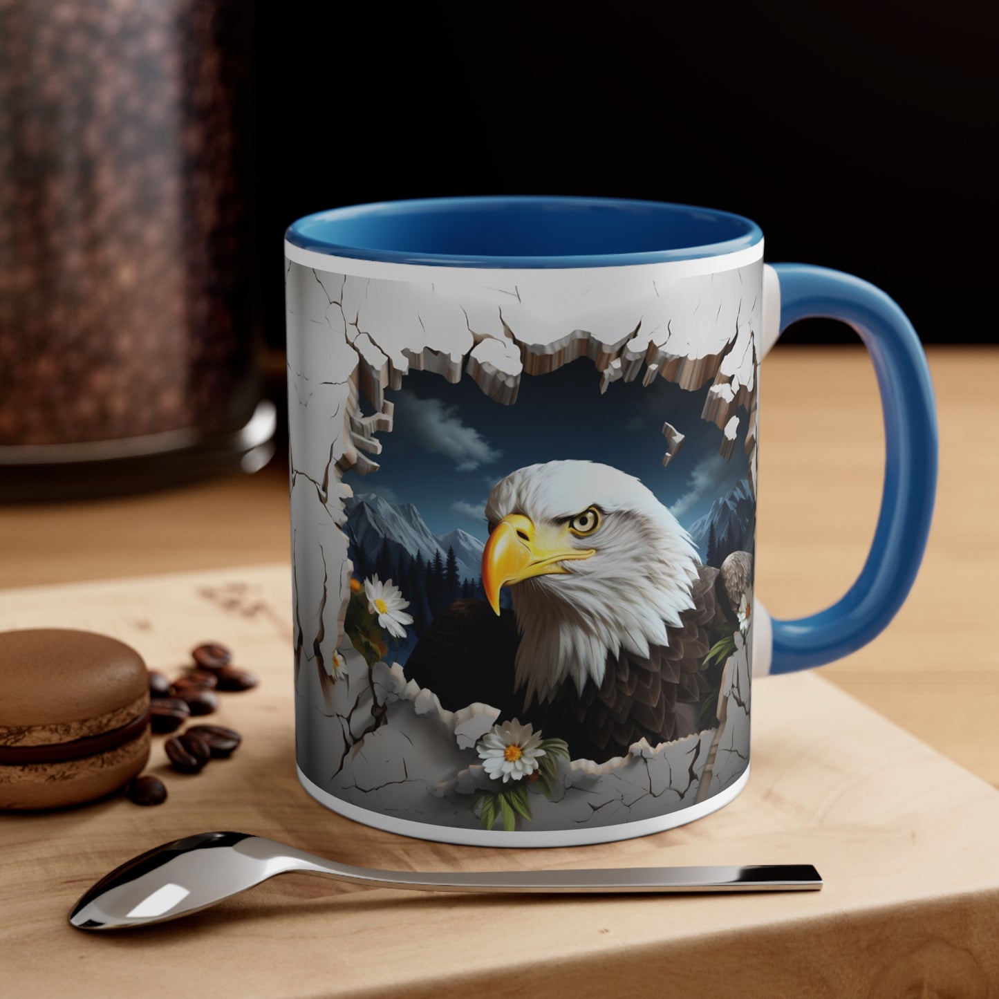 Awesome 3D Eagle Mug - Blue Accent - MUSGCITY - Free Shipping
