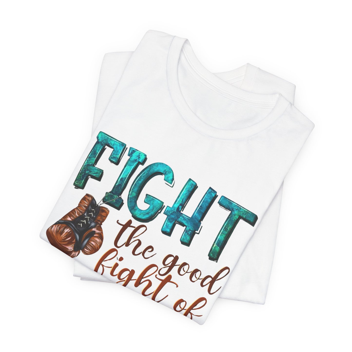 FIGHT THE GOOD FIGHT OF FAITH Unisex Puerto Rico Shirt 4everBoricua™️