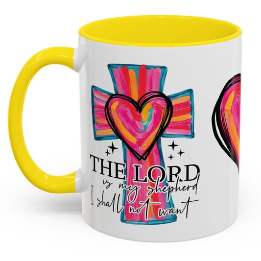 THE LORD IS MY SHEPPERD Cup Coffee Mug Religious Inspirational Free Shipping!